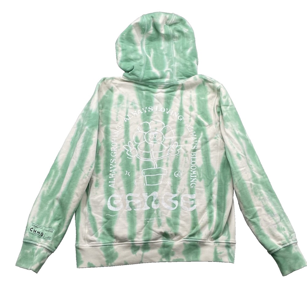 Chnge Hoodie Women Small Tie Dye Mental Health Organic Surf Skate Streetwear Y2k